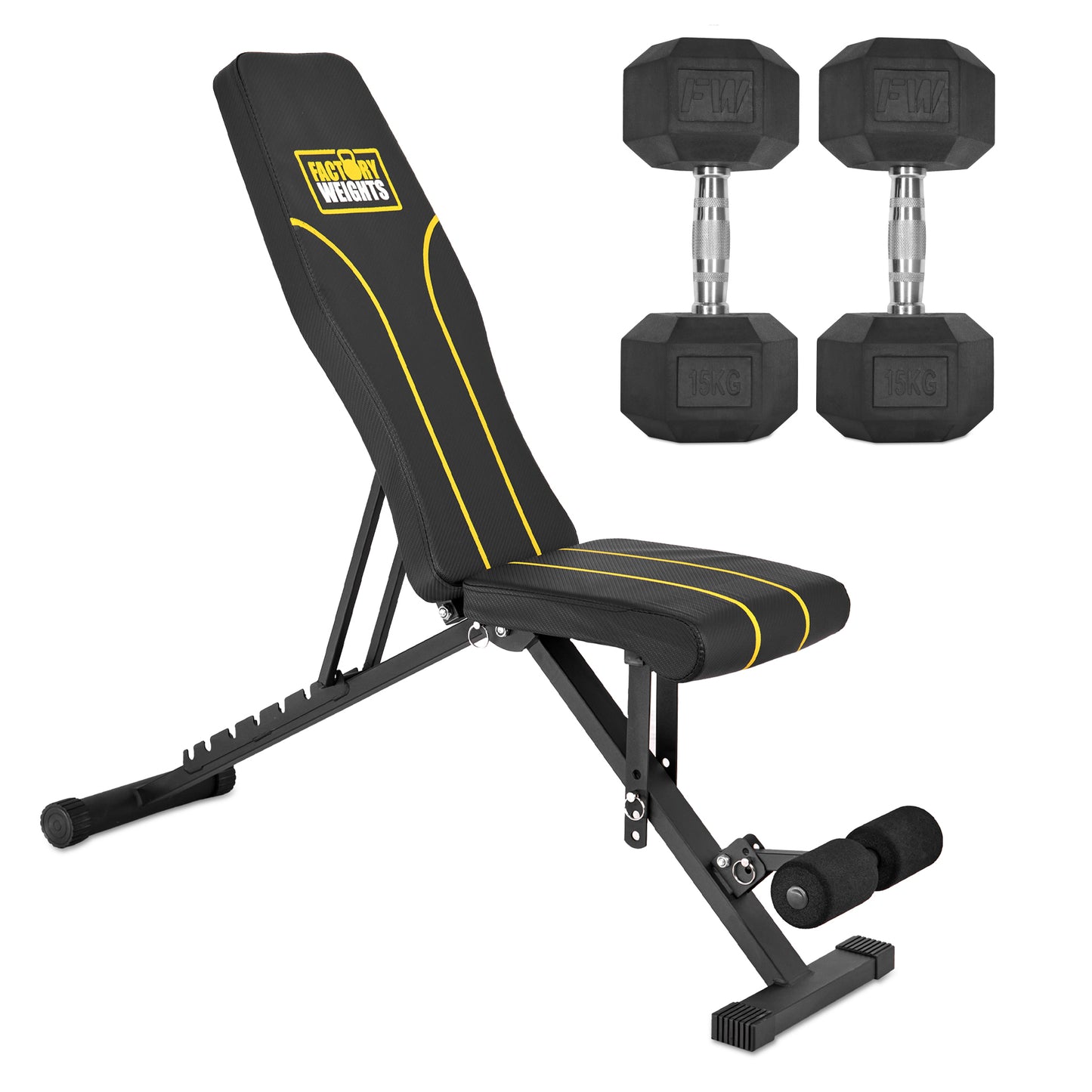 FW1 Bench and Dumbbell Bundle
