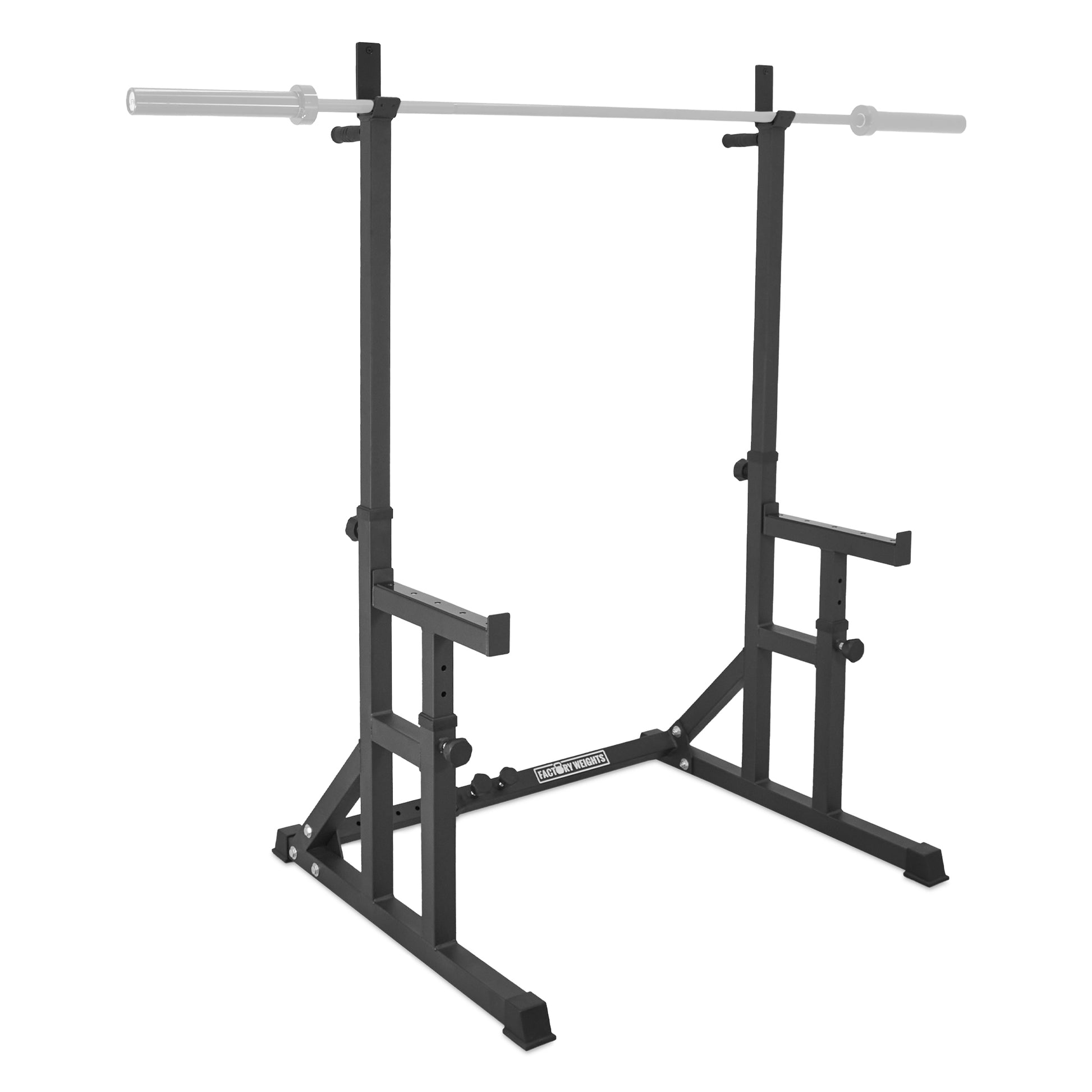 FW1 Squat Rack Solid Steel Adjustable Factory Weights