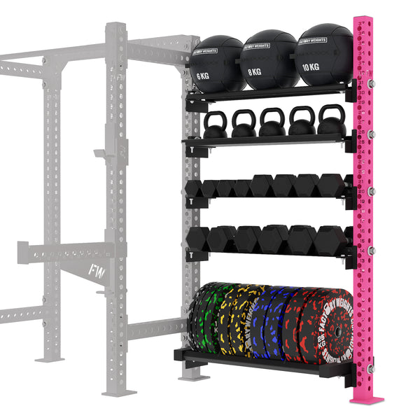Pro Rack Side Storage Shelf Attachment | Factory Weights