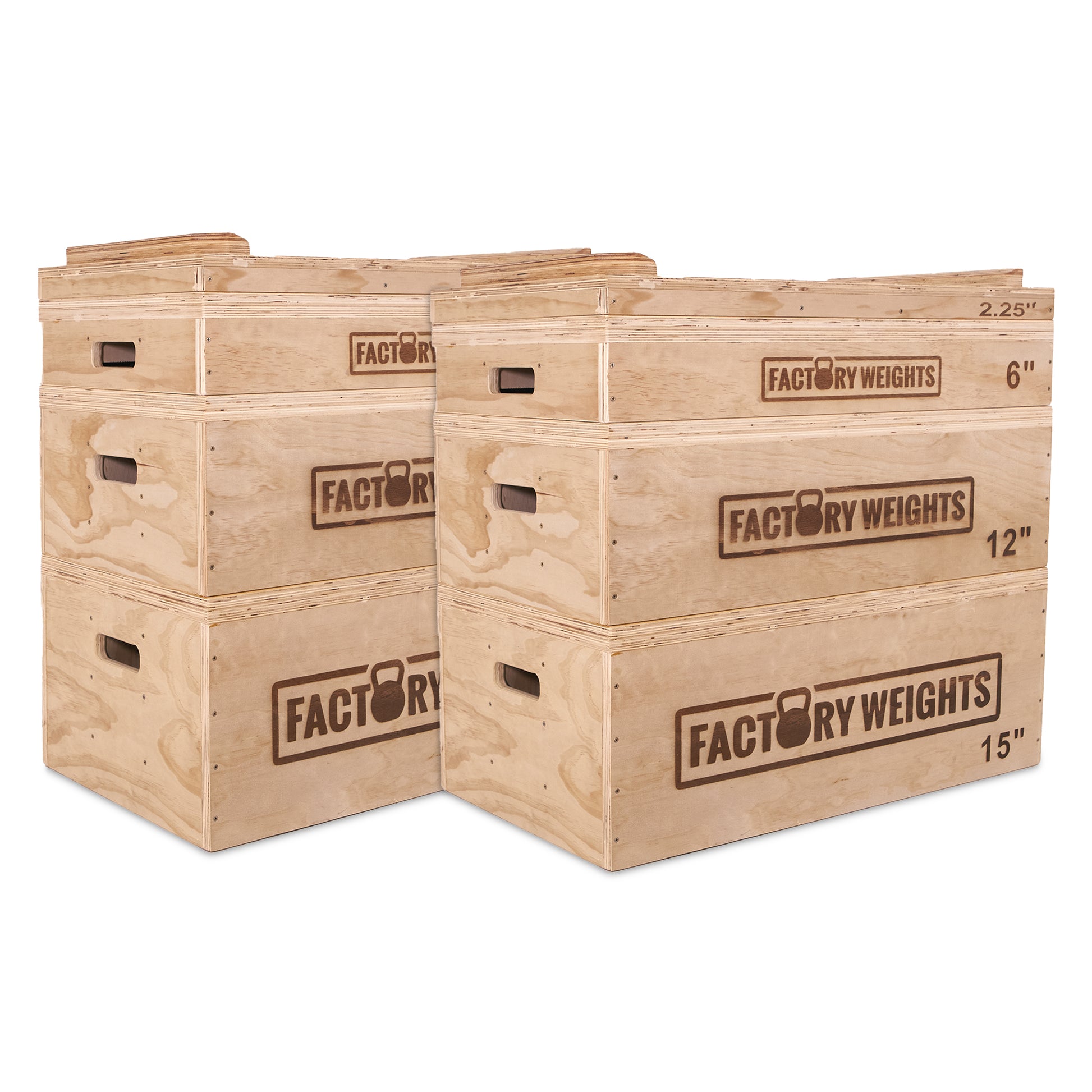 Jerk Blocks Stackable Durable Design Factory Weights