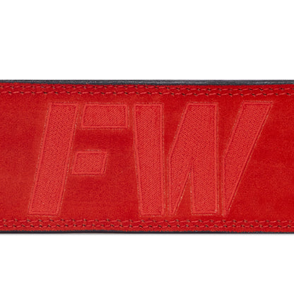 FW Lever Power-Lifting Belt - Red 