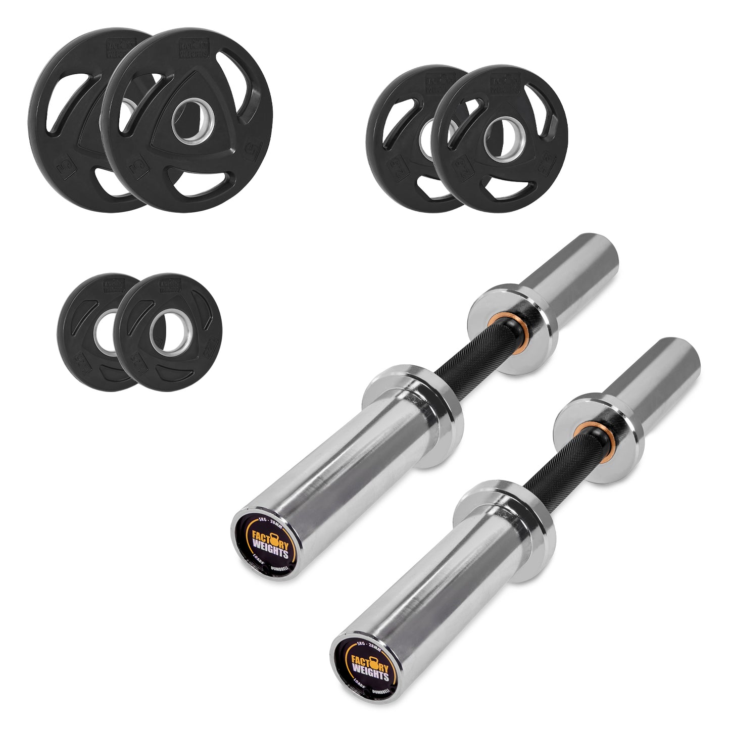 Loadable Dumbbells 17.5kg Plate Set 