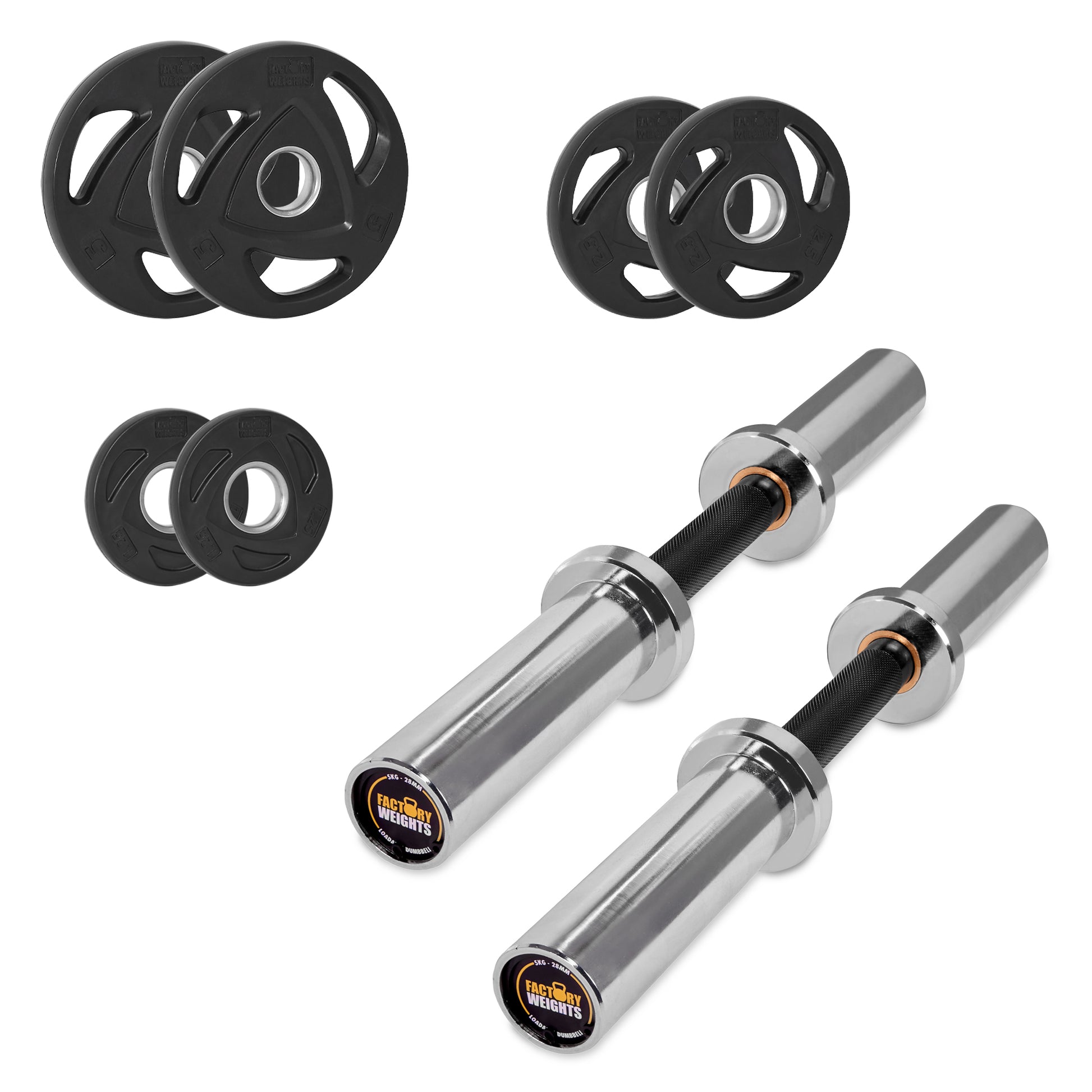 Loadable Dumbbells 17.5kg Plate Set 