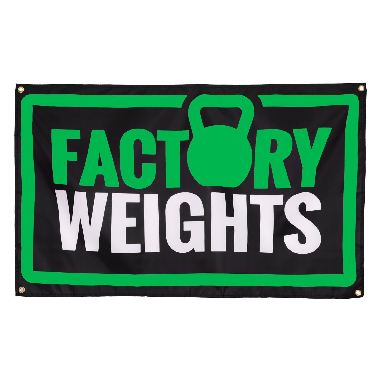 Factory Weights Gym Banner Flag