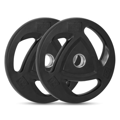 Rubber Weight Plates (Pair) 2 X 20KG 