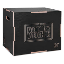 Pro Wooden Plyo Jump Box Black Non-Slip Surface 