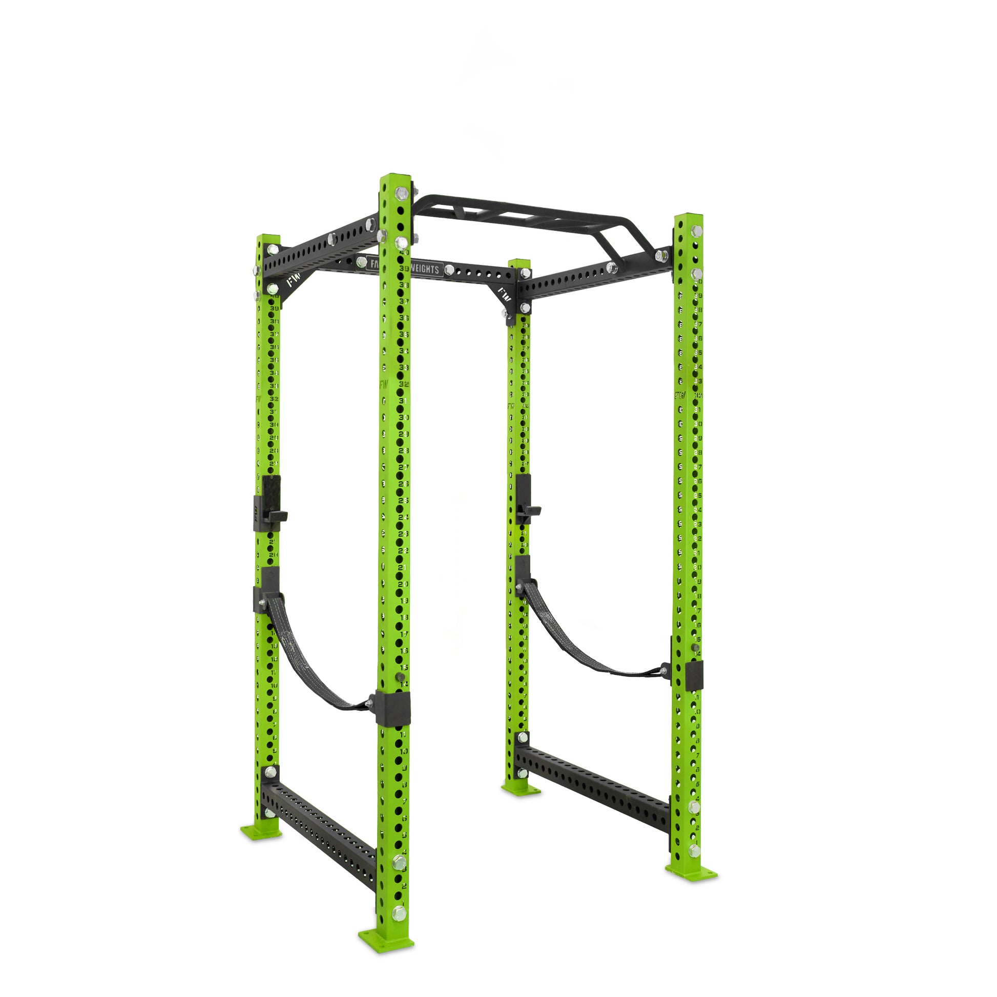 Regular Power Rack Green Monkey Bar Webbed Catchers