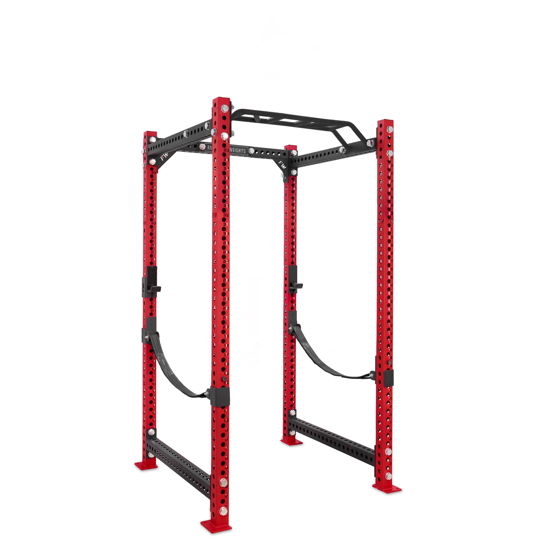 Regular Power Rack Red Monkey Bar Webbed Catchers