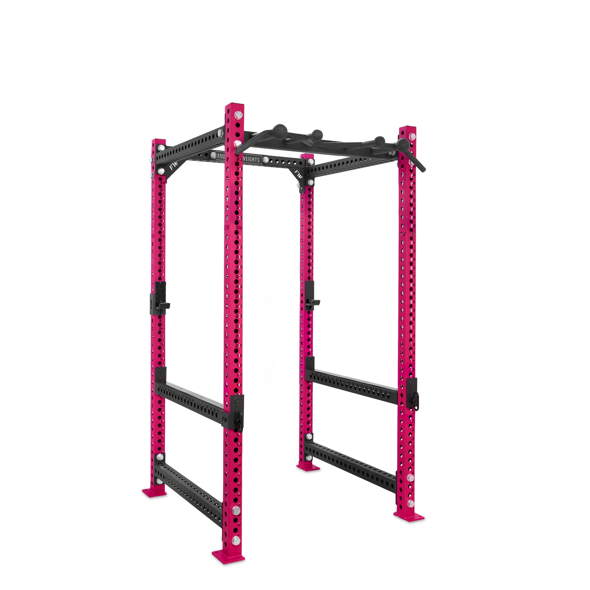 Regular Power Rack Pink Omni Bar Flip Down Safety Bars