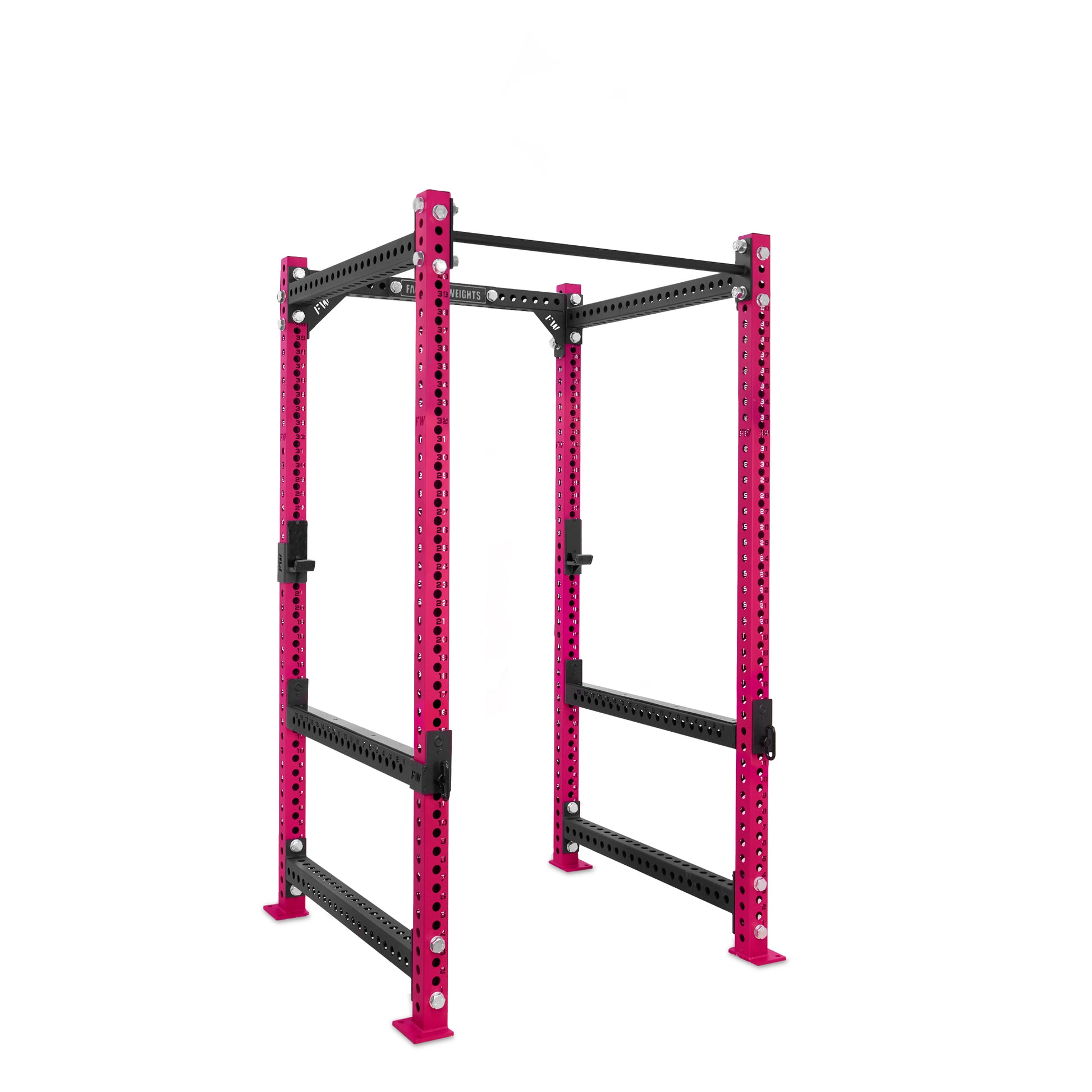 Regular Power Rack Pink Standard Bar Flip Down Safety Bars