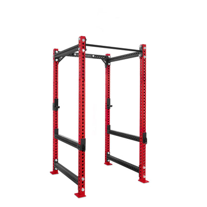 Regular Power Rack Red Standard Bar Flip Down Safety Bars