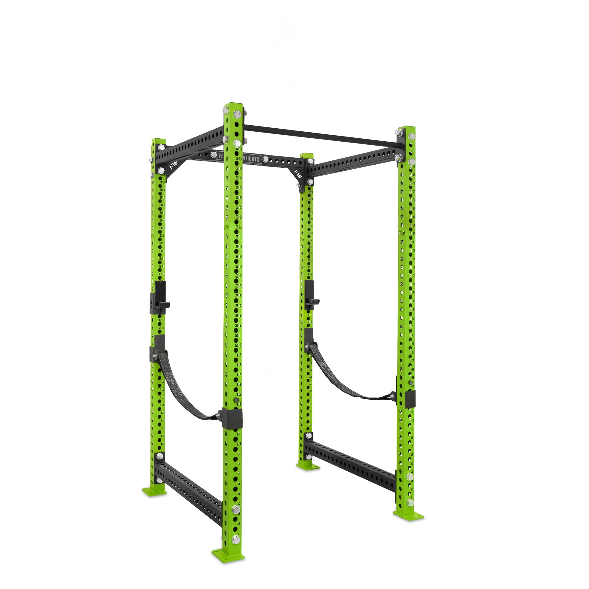 Regular Power Rack Green Standard Bar Webbed Catchers