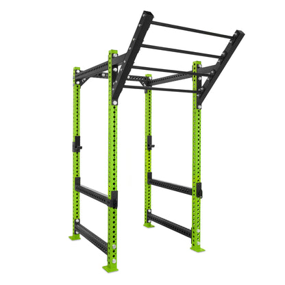 Regular Power Rack Green Level Up Bar Flip Down Safety Bars