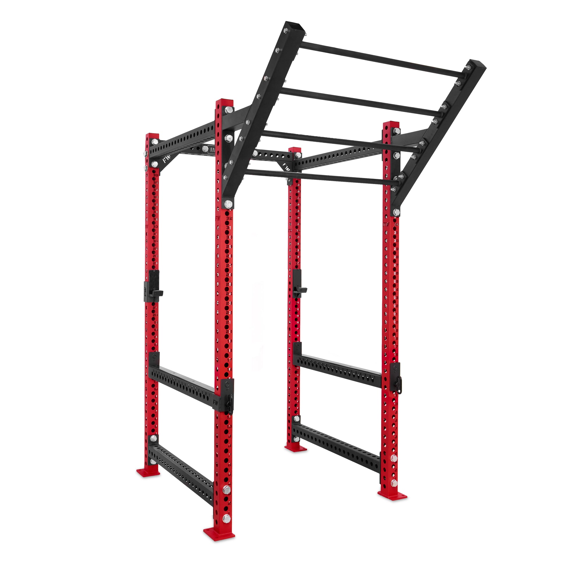 Regular Power Rack Red Level Up Bar Flip Down Safety Bars