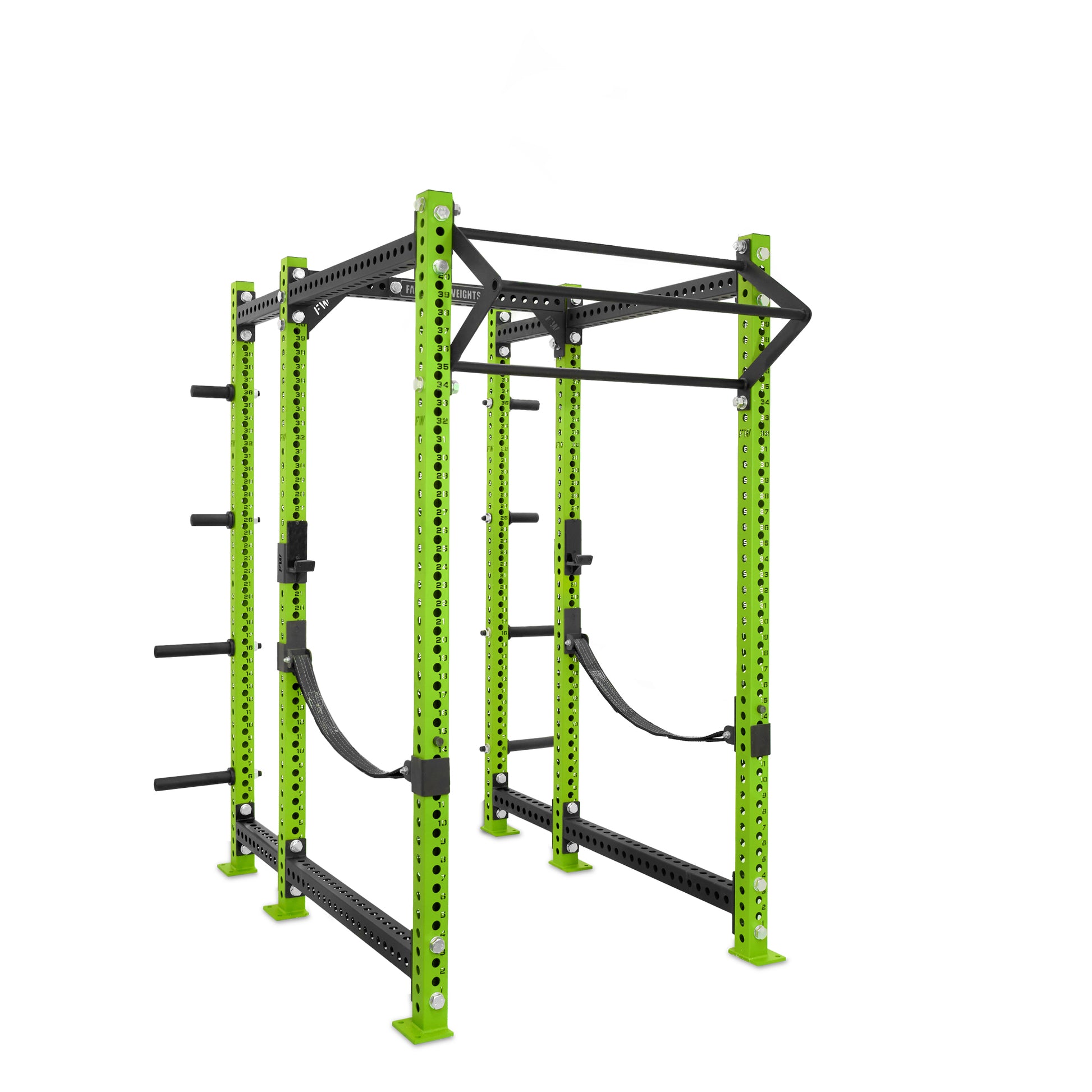 Regular Power Rack with Storage Green Filthy North Bar Webbed Catchers