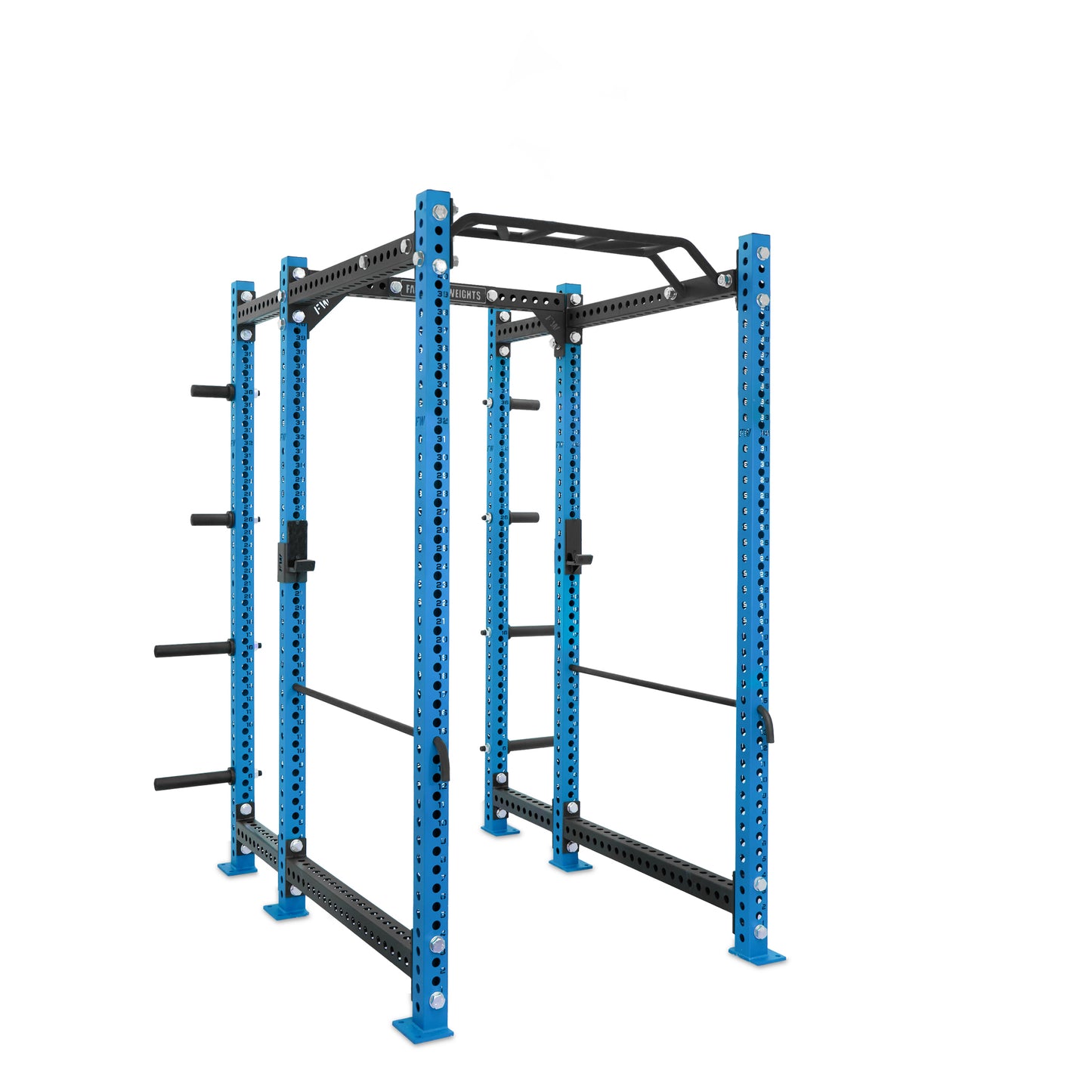 Regular Power Rack with Storage Blue Monkey Bar Safety Bars