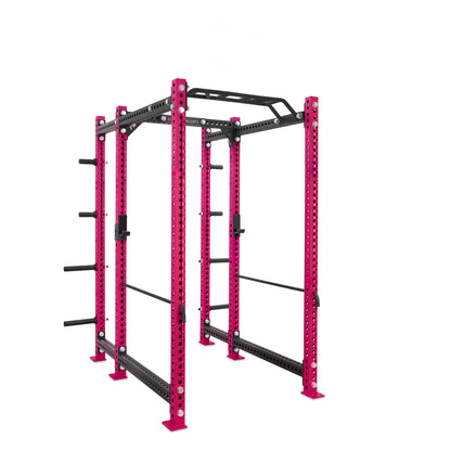 Regular Power Rack with Storage Pink Monkey Bar Safety Bars