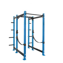 Regular Power Rack with Storage Blue Standard Bar Webbed Catchers