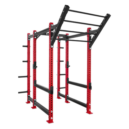 Regular Power Rack with Storage Red Level Up Bar Flip Down Safety Bars