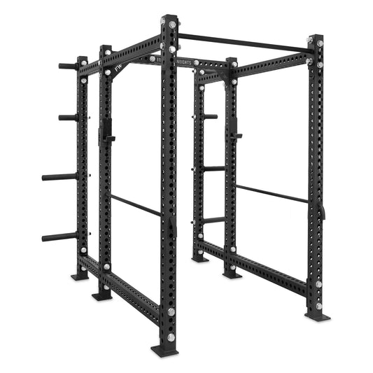 Short Power Rack with Storage Black Standard Bar Safety Bars