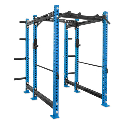 Short Power Rack with Storage Blue Omni Bar Safety Bars