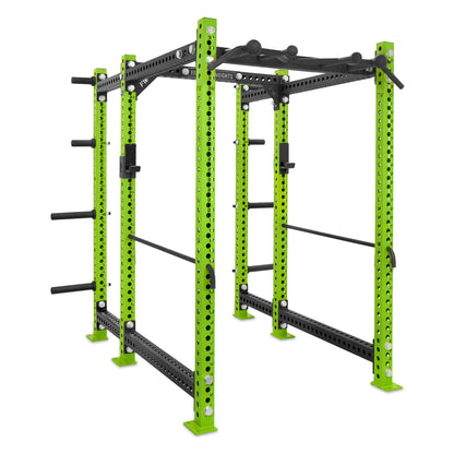 Short Power Rack with Storage Green Omni Bar Safety Bars