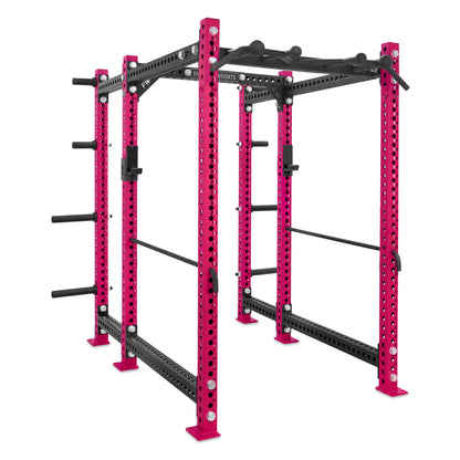 Short Power Rack with Storage Pink Omni Bar Safety Bars