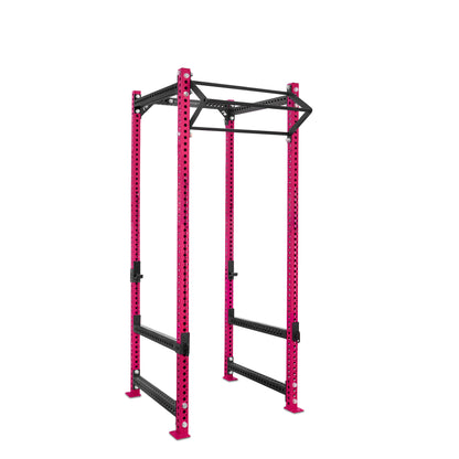 Tall Power Rack Pink Level Up Bar Flip Down Safety Bars