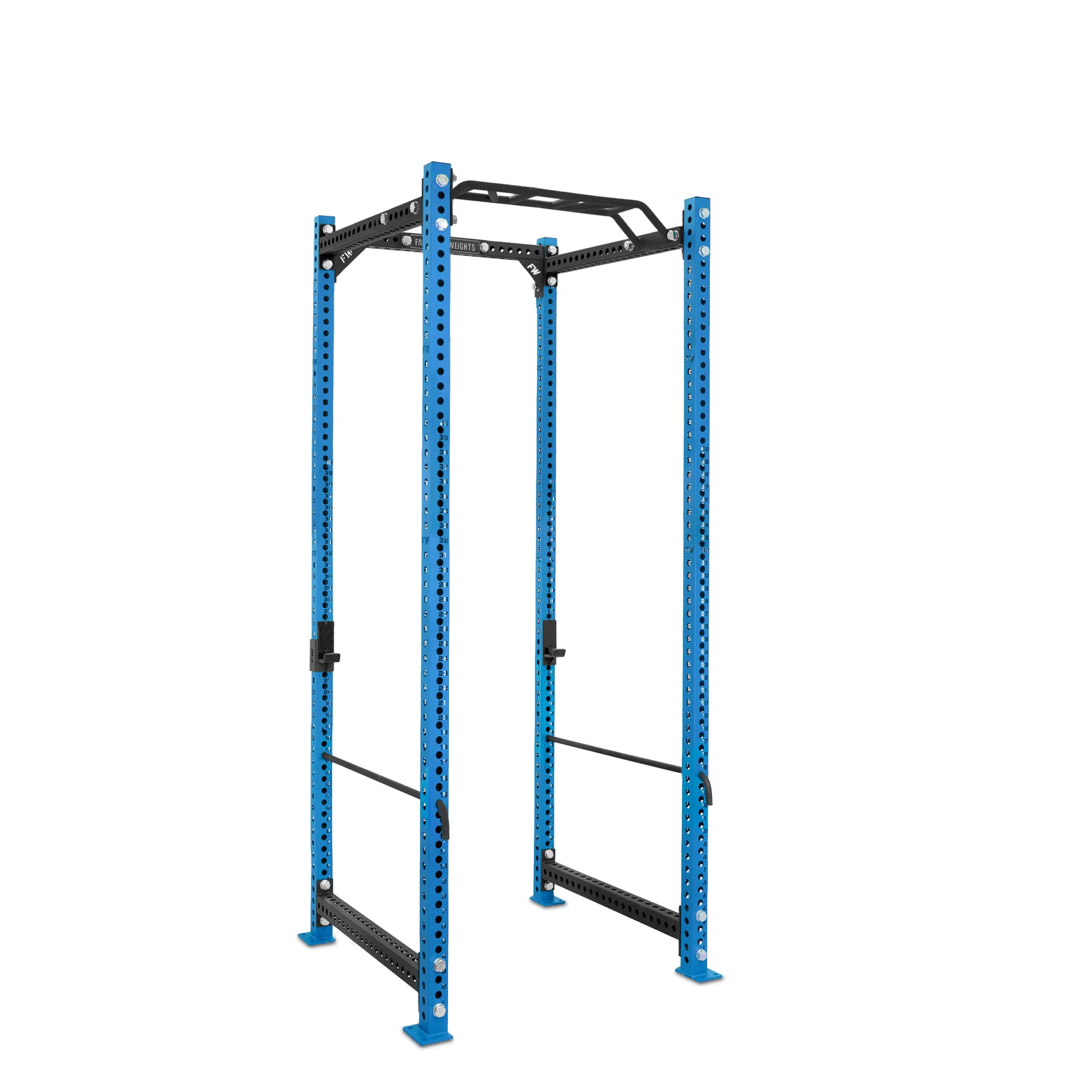 Tall Power Rack Blue Monkey Bar Safety Bars