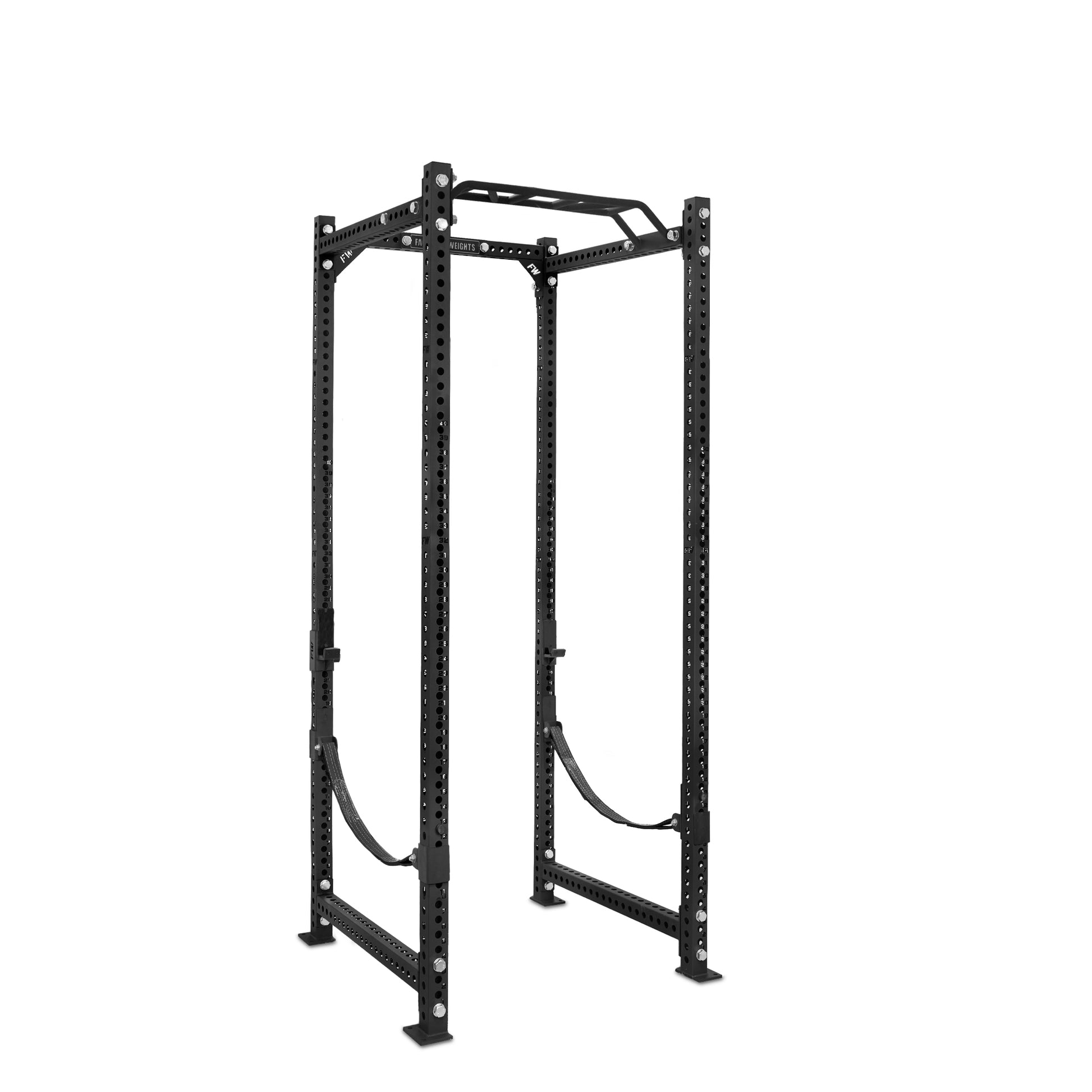 Tall Power Rack Black Monkey Bar Webbed Catchers