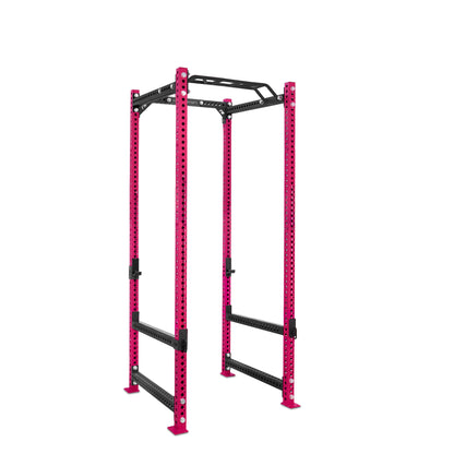 Tall Power Rack Pink Monkey Bar Flip Down Safety Bars