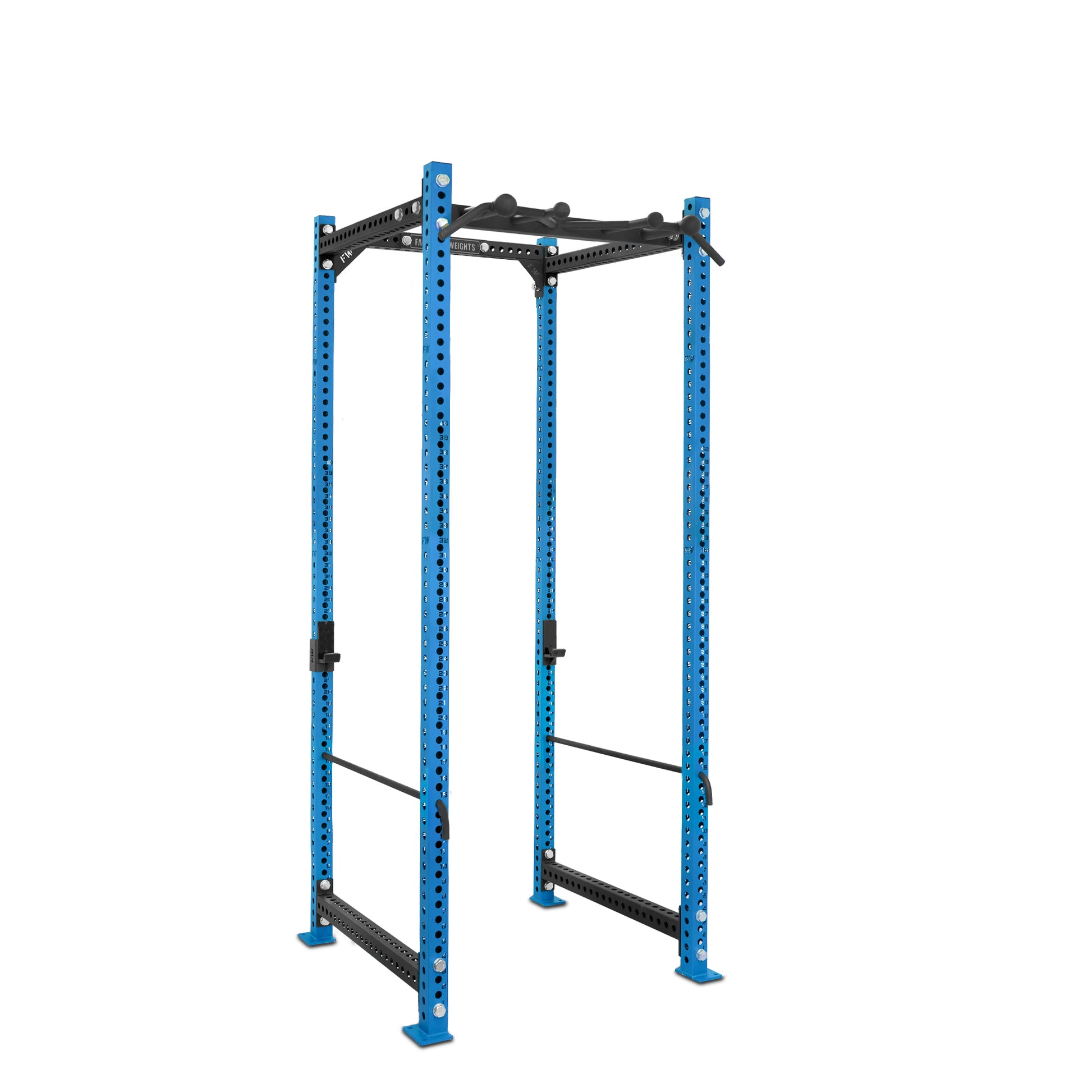Tall Power Rack Blue Omni Bar Safety Bars