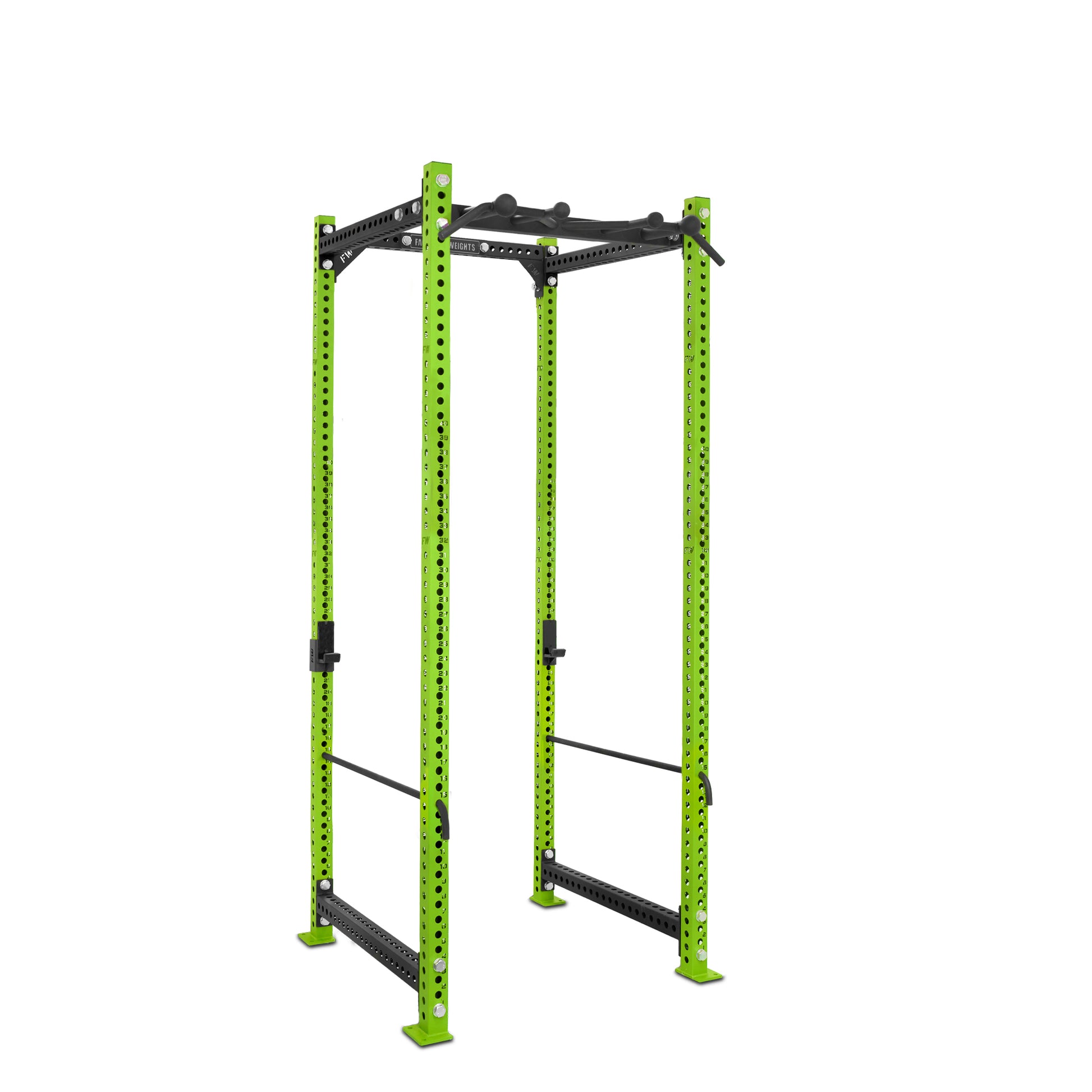Tall Power Rack Green Omni Bar Safety Bars