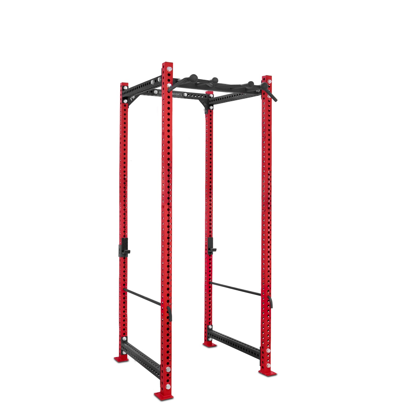 Tall Power Rack Red Omni Bar Safety Bars