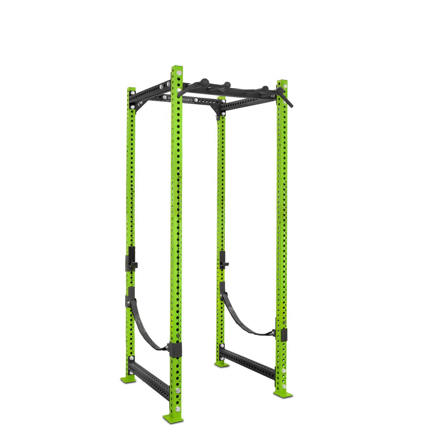 Tall Power Rack Green Omni Bar Webbed Catchers