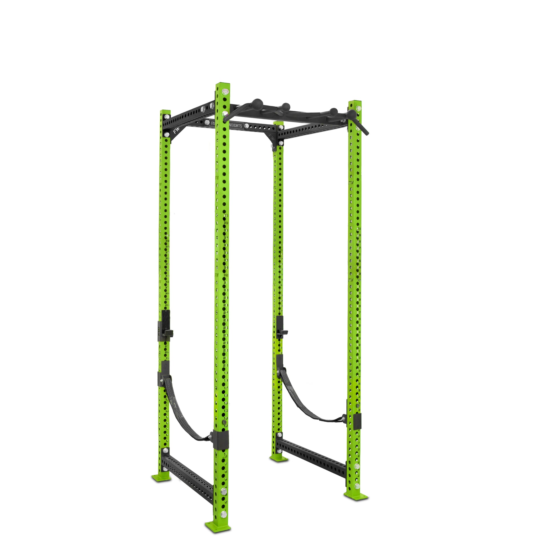 Tall Power Rack Green Omni Bar Webbed Catchers