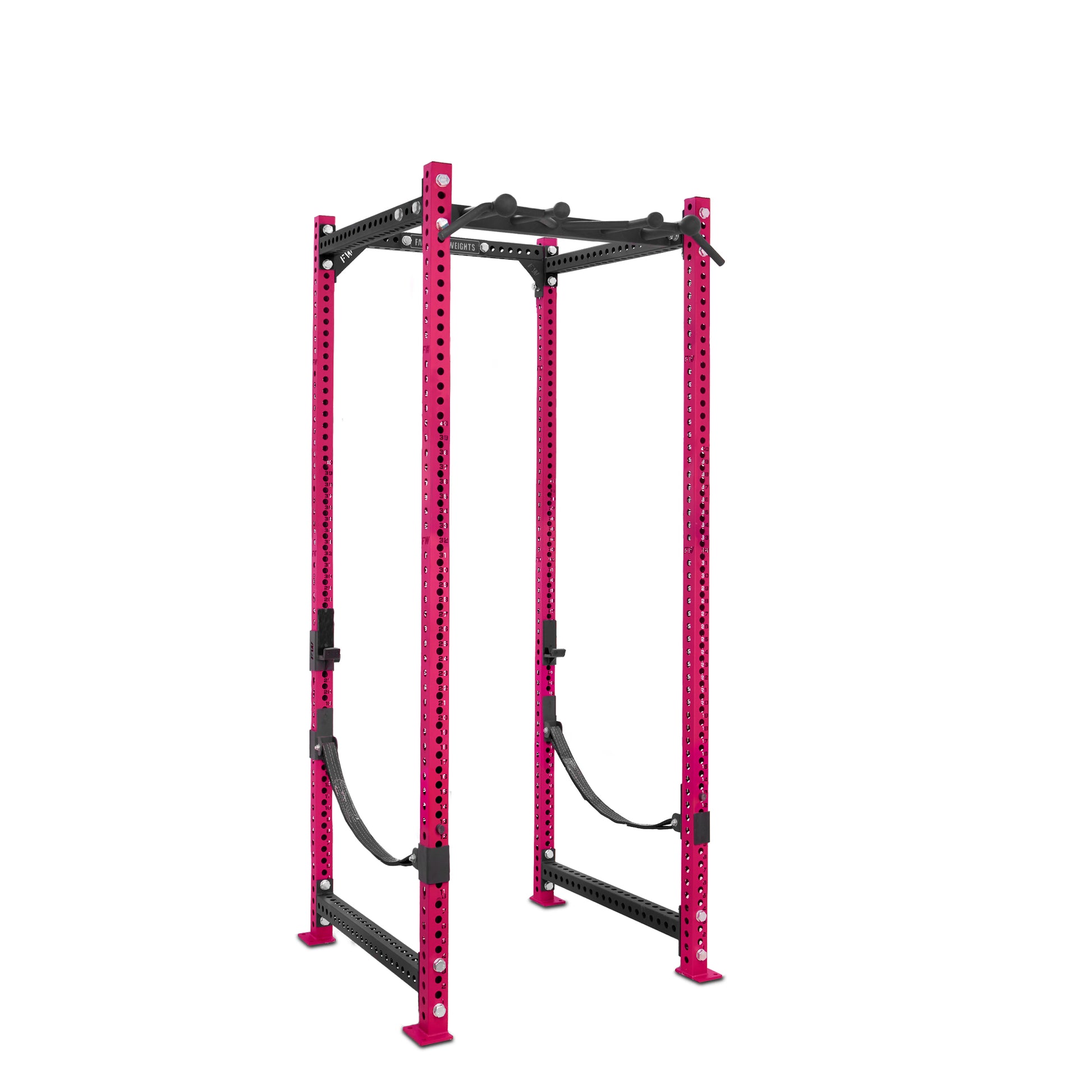 Tall Power Rack Pink Omni Bar Webbed Catchers