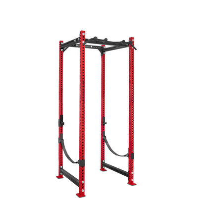 Tall Power Rack Red Omni Bar Webbed Catchers