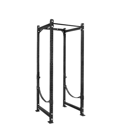Tall Power Rack Black Standard Bar Webbed Catchers