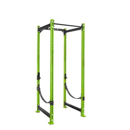 Tall Power Rack Green Standard Bar Webbed Catchers