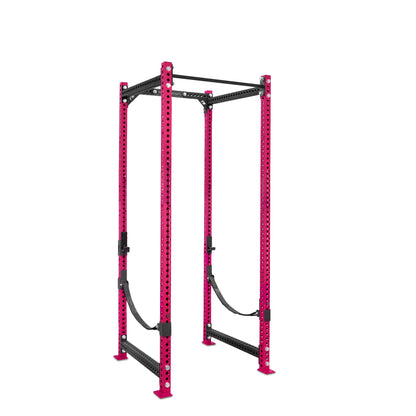 Tall Power Rack Pink Standard Bar Webbed Catchers