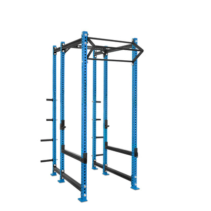 Tall Power Rack with Storage Blue Filthy North Bar Flip Down Safety Bars