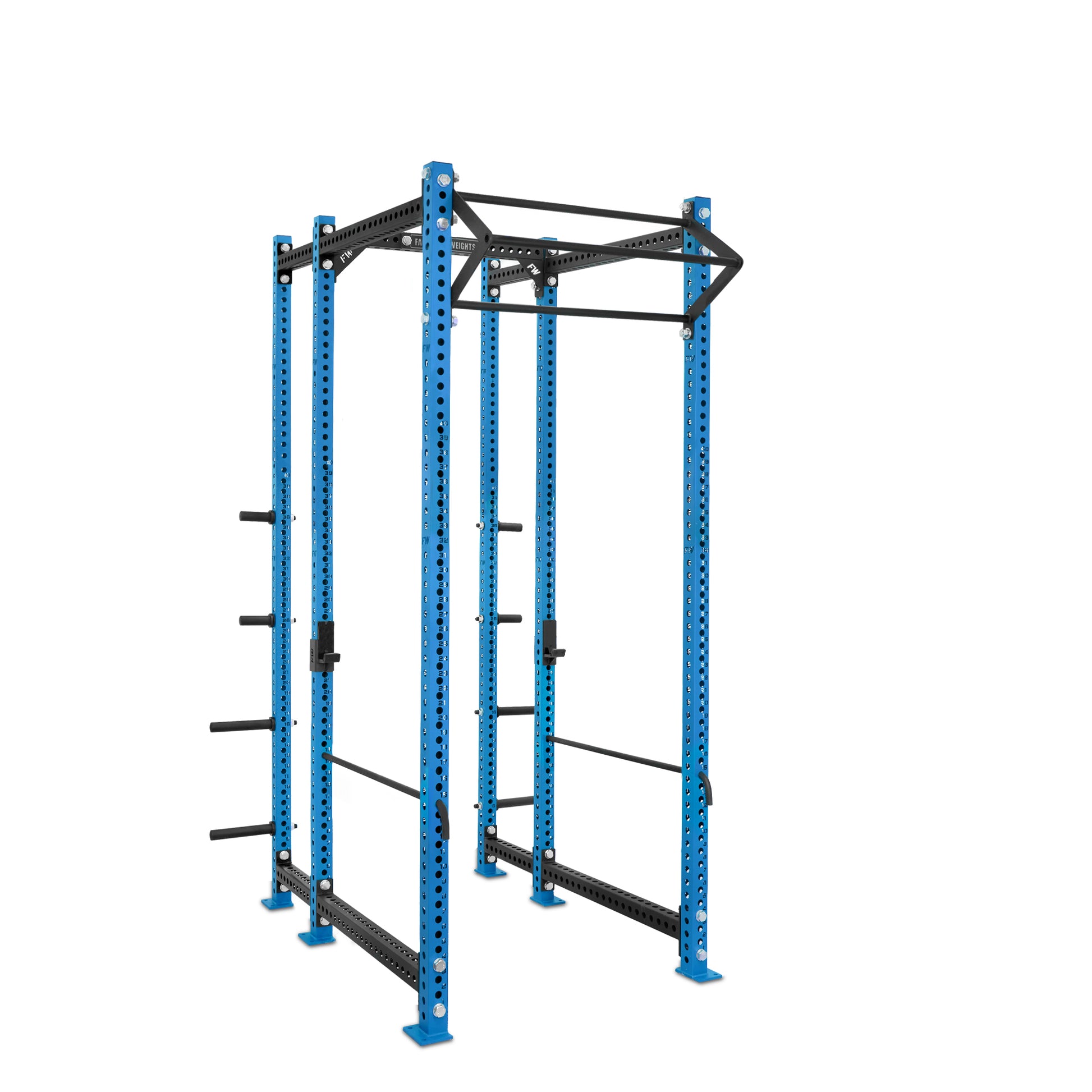 Tall Power Rack with Storage Blue Filthy North Bar Safety Bars