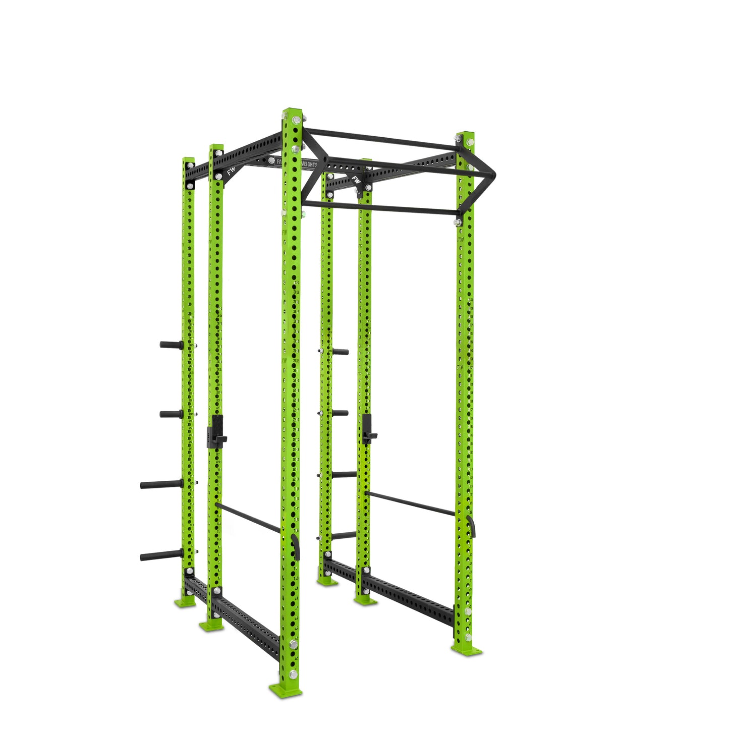 Tall Power Rack with Storage Green Filthy North Bar Safety Bars