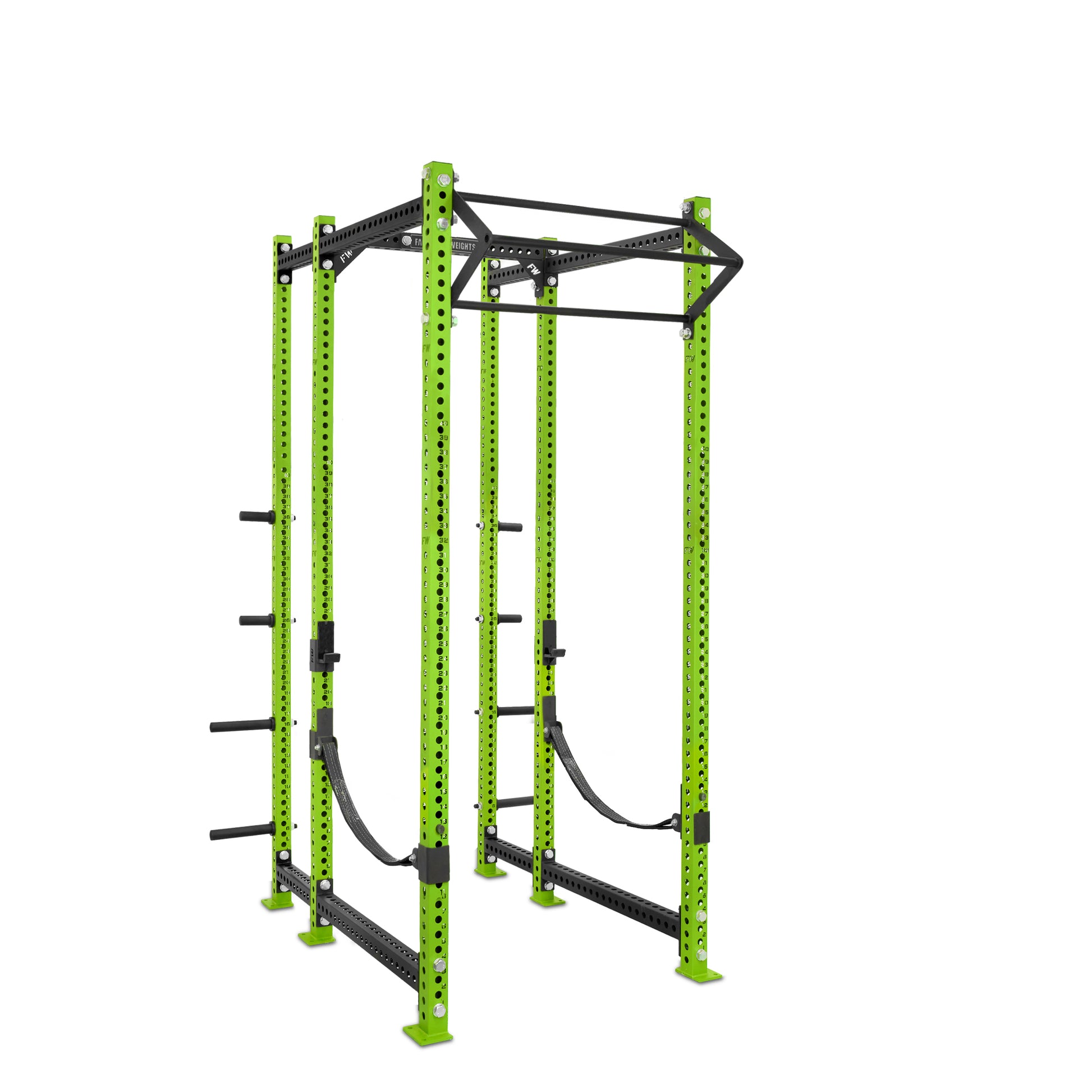 Tall Power Rack with Storage Green Filthy North Bar Webbed Catchers