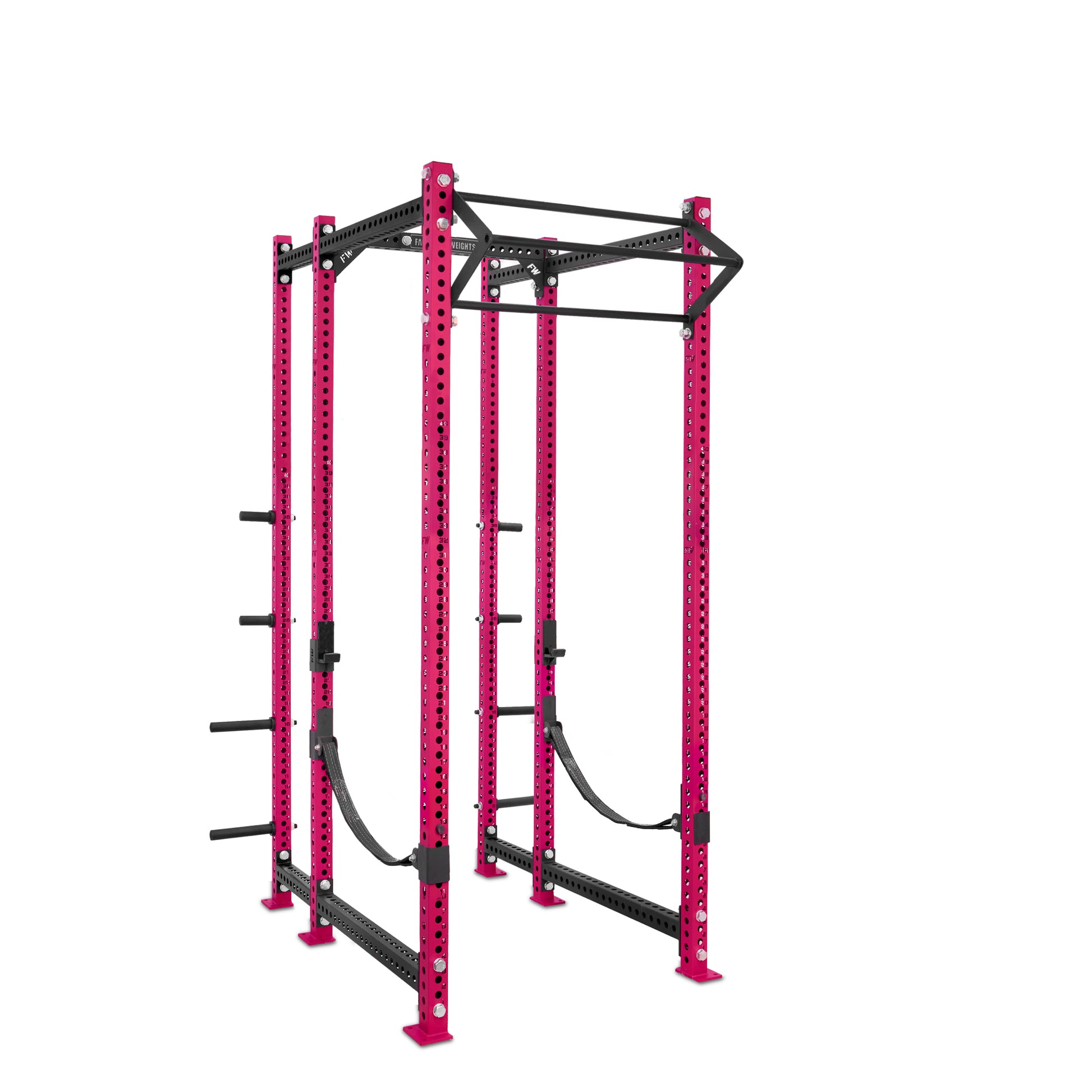 Tall Power Rack with Storage Pink Filthy North Bar Webbed Catchers