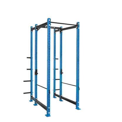 Tall Power Rack with Storage Blue Standard Bar Safety Bars