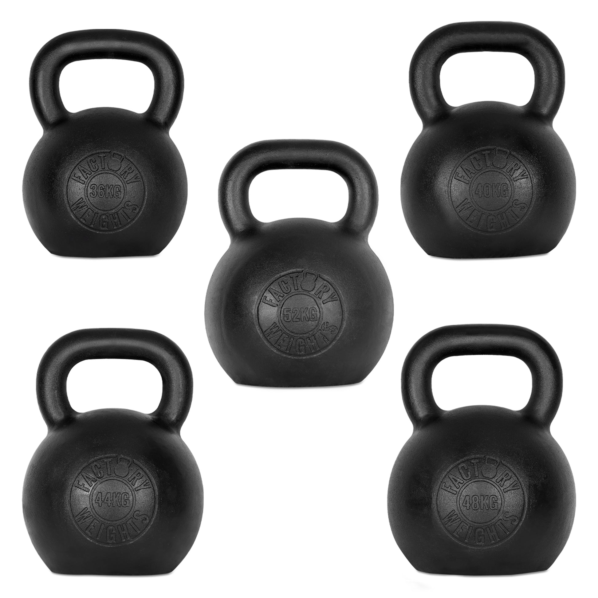 Pro Forged Kettlebells Pro Set (36KG 40KG 44KG 48KG 52KG) 