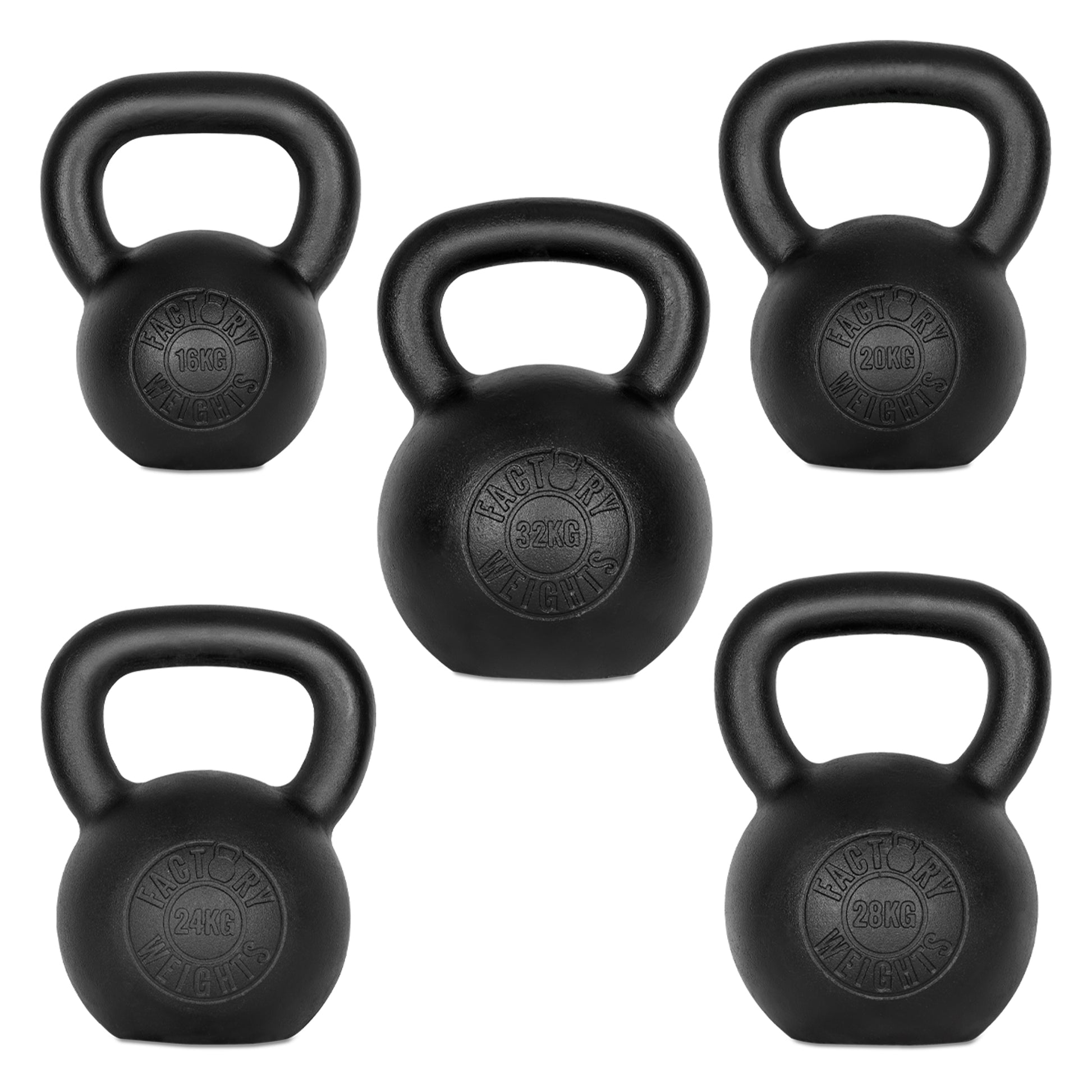 Pro Forged Kettlebells Intermediate Set (16KG 20KG 24KG 28KG 32KG) 