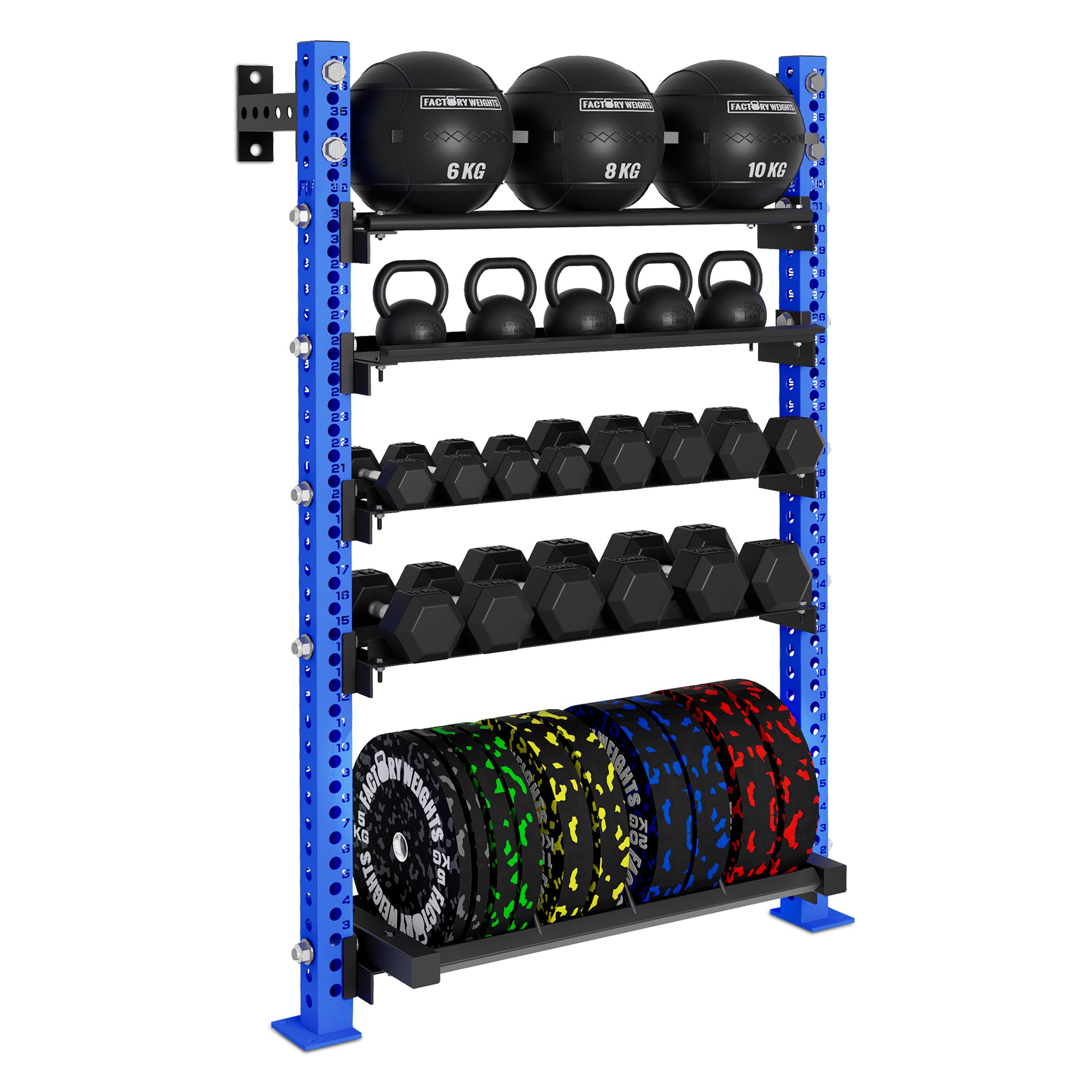 Fw Rack Construction FW Standard Wall Mount Pro Storage Rack | Factory Weights